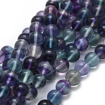 Chapelets de perles en fluorite naturel G-I249-B02-02-1