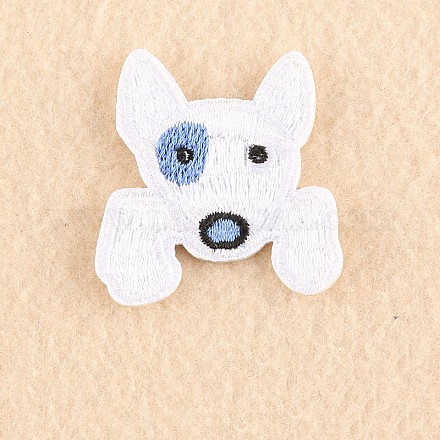 Puppy Computerized Embroidery Cloth Iron on/Sew on Patches DIY-F030-16O-1