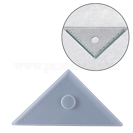 Stampi in silicone con righello triangolare da 45/90 grado DIY-I096-05-1