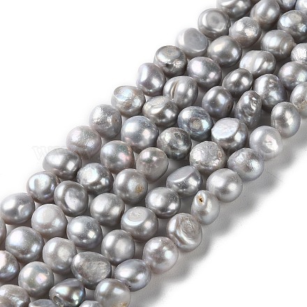 Fili di perle di perle d'acqua dolce coltivate naturali PEAR-E018-91-1