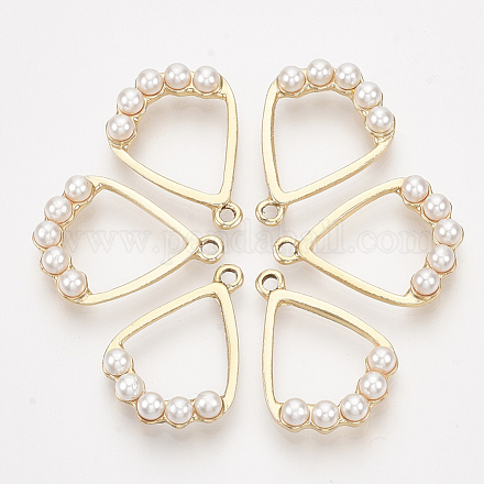 ABS Plastic Imitation Pearl Pendants PALLOY-S179-08-1