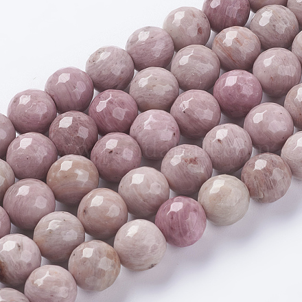 Chapelets de perles en rhodonite naturelle G-G542-10mm-12-1