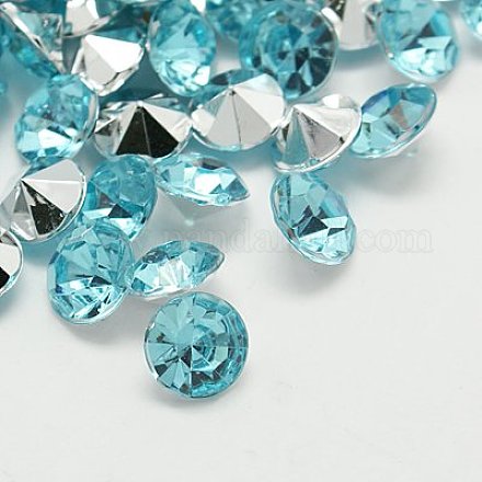 Imitación Taiwan acrílico Diamante de imitación señaló espalda cabochons GACR-A003-4.5mm-08-1