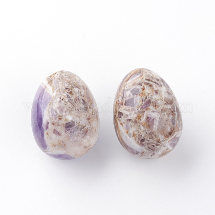 Pierre d'oeuf de pierre gemme d'améthyste naturelle G-S220-17-1