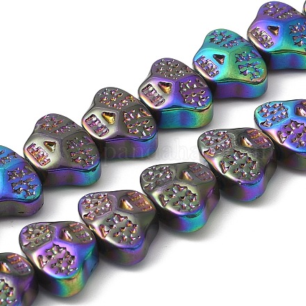 Chapelets de perles en verre électroplaqué EGLA-F158-FP02-A-1