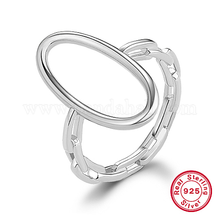 Rhodium Plated 925 Sterling Silver Finger Ring KD4692-16-1