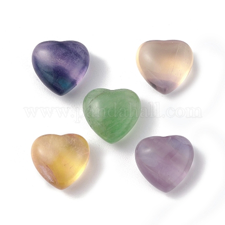 Fluorita natural hogar corazón amor piedras G-G995-C03-A-1