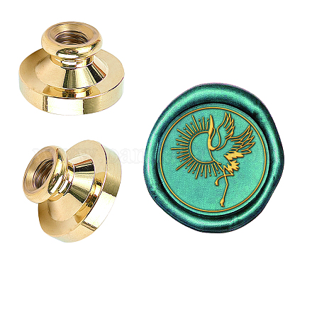 Wax Seal Brass Stamp Head AJEW-WH0209-661-1