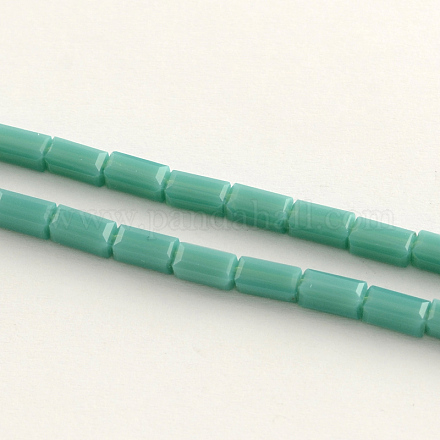 Faceted Glass Bead Strands GLAA-Q041-3x6mm-42-1