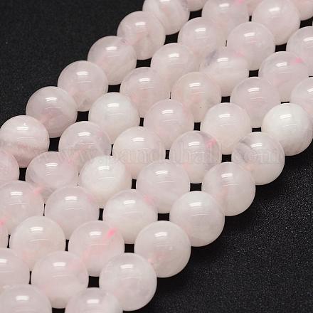 Chapelets de perles en quartz rose naturel G-P335-21-8mm-1
