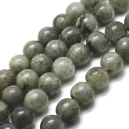 Chapelets de perles en labradorite naturelle X-G-P256-01-8mm-1