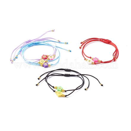 Adjustable Nylon Thread Cord Bracelets BJEW-JB06434-1
