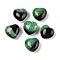 Natural Agate(Dyed & Heated) Heart Palm Stone, Healing Pocket Tone for Reiki Energy Balancing Meditation Gift, Lime, 19.5~20.5x20~20.5x13~14mm