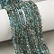 Natural Apatite Beads Strands, Round, Faceted, Grade A, 5mm, Hole: 0.5mm, about 72pcs/strand, 15.16''(38.5cm)