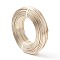 Anodized Aluminum Wire, Bendable Metal Craft Wire, Flexible Craft Wire, for Beading Jewelry Craft Making, Champagne Gold, 18 Gauge, 1.0mm, 200m/500g(656.1 Feet/500g)