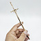 Alloy Flow Su Sword Hairpin Ancient Costume Headwear Hairpin Electroplating Pendant Sword, Golden, size 1