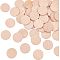 HOBBIESAY 50Pcs 30.5mm Blank Natural Beech Wood Slices Log Color Flat Round Wooden Discs 3.5mm Thick Without Textures Smooth Unfinished Wooden Circle Tags for Arts Crafts Paint Projects