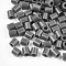 1 Box 5mm Melty Beads PE DIY Fuse Beads Refills for Kids, Tube, Dark Gray, 5x5mm, Hole: 3mm, about 500pcs/box