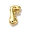 Rack Plating Brass Pendants, Balloon Letter Charms, for Personalized Name Necklaces Making, Cadmium Free & Lead Free, Long-Lasting Plated, Real 18K Gold Plated, Letter F, 23x15x7mm, Hole: 2mm