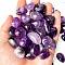 Natural Amethyst Healing Stones, Oval Stones, Pocket Palm Stones for Reiki Balancing, 15~20mm, 50g/set