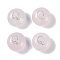 Natural Rose Quartz Beads, Rondelle with Letter, Letter Q, 8.5~9x5~5.5mm, Hole: 1.2mm