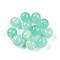 Resin Beads, Round, Two Tone, Aquamarine, 12mm, Hole: 2mm