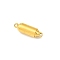 304 Stainless Steel Magnetic Clasps, Column, Ion Plating(IP), Golden, 16x5x5mm, Hole: 1.2mm