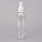 Plastic Spray Bottles, with Fine Mist Sprayer & Dust Cap, Refillable Bottle, Clear, 17.7cm, Capacity: 200ml