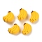 Silicone Beads, Focal Beads, Yellow, Banana, 17x21x14mm, Hole: 2mm
