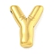 Ion Plating(IP) 304 Stainless Steel Pendants, Balloon Letter Charm, Golden, Letter Y, 21x16.5x5.5mm, Hole: 2mm