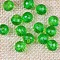 Transparent Acrylic Beads, Round, Green, 10mm, about 1000pcs/500g.