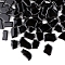 Nuggets Shape Porcelain Mosaic Tiles, for DIY Mosaic Art Crafts, Picture Frames and More, Black, 20~40mm, about 35~39pcs/set