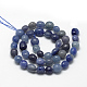 Chapelets de perles en aventurine bleue naturelle G-R445-8x10-27-2