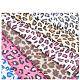 Tissu en coton à imprimé léopard Gorgecraft AJEW-GF0001-99-4