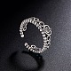 Shegrace vintage crown 925 anillos de dedo de circonita aaa de plata esterlina JR205A-3
