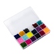 18 colores perlas de vidrio transparente FGLA-X0001-04A-6mm-3