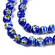 Round Millefiori Glass Beads Strands LK-P001-34-3