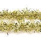 ポリエステルレーストリム  光沢のある見掛け倒し吊りガーランド  カーテン用  ホームテキスタイルの装飾  ゴールド  1/2インチ（12mm） OCOR-K007-11A-3