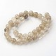 Chapelets de perles de pierre de pastèque en verre G-G913-10mm-04-2