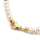 Natürliche kultivierte Süßwasserperlen Perlen Armbänder BJEW-JB05386-4