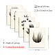 Superdant 6 Stile ungerahmte Pflanzen-Leinwandkunst AJEW-WH0173-096-2