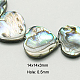 Natural Abalone Shell/Paua Shell Beads Strands SSHEL-G003-7-14x14x3mm-1