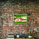 ヴィンテージメタルブリキサイン  バーの壁の装飾  レストラン  カフェパブ  フード模様  30x20cm AJEW-WH0157-114-5