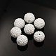 Chunky Resin Rhinestone Bubblegum Ball Beads CLAY-G007-15-1