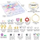 DIY Candy Color Bracelet Wine Glass Charm Making Kit DIY-YW0006-21-4