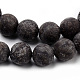 Chapelets de perles de flocon de neige en obsidienne naturelle G-Q462-72-8mm-2