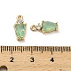 Латунные микро проложить кубического циркония подвески KK-P301-02G-02-3