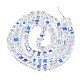 Electroplate Transparent Glass Beads Strands EGLA-N002-17C-B01-2