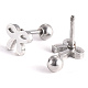 201 Stainless Steel Barbell Cartilage Earrings EJEW-R147-10-2