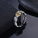 Ajustable 925 anillos de dedo del manguito de plata esterlina tailandesa RJEW-BB30349-3